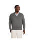 ფოტო #2 პროდუქტის Big & Tall Classic Fit Fine Gauge Supima Cotton V-neck Sweater