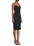Фото #3 товара Платье чёрное одно плечо с разрезом по ноге Black Halo Spice размер 10