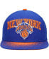 Фото #2 товара Men's Blue New York Knicks Hardwood Classics Energy Re-Take Speckle Brim Snapback Hat