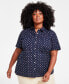 Фото #1 товара Plus Size Button-Front Camp Shirt