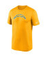 Фото #3 товара Men's Gold Los Angeles Chargers Logo Essential Legend Performance T-shirt