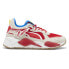 Фото #1 товара Puma Scuderia Ferrari RsX X Jv Lace Up Mens Beige, Red Sneakers Casual Shoes 30