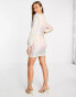 Фото #6 товара Forever New sequin drape mini dress in pastel ombre