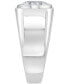 ფოტო #5 პროდუქტის EFFY® Men's White Topaz Solitaire Ring (4-3/4 ct. t.w.) in Sterling Silver
