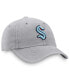 Фото #4 товара Men's Gray Seattle Kraken Primary Logo Adjustable Hat