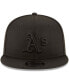Фото #2 товара Oakland Athletics Black on Black 9FIFTY Team Snapback Adjustable Cap