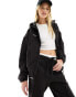 Фото #1 товара French Connection FCUK boxy zip front hoodie co-ord in black