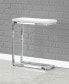 Фото #3 товара Steve Silver Echo 10" x 20" Marble and Chrome Chairside Table