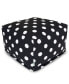 Фото #23 товара Large Polka Dot Ottoman Square Pouf 27" x 17"