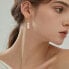 ფოტო #3 პროდუქტის 18K Gold Plated Freshwater Pearls - Jackie Earrings for Women