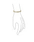 ფოტო #5 პროდუქტის Channel Set White Cubic Zirconia CZ Stackable Bangle Bracelet For Women Prom Weddings Gold Plated Stainless Steel