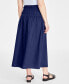ფოტო #2 პროდუქტის Women's Cotton Poplin Maxi Skirt, Created for Macy's