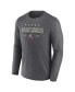 Фото #2 товара Men's Heather Charcoal Vegas Golden Knights Long Sleeve T-shirt