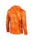 ფოტო #3 პროდუქტის Men's Orange Miami Hurricanes Palms Printed Lightweight Quarter-Zip Hooded Top