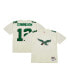 Men's Randall Cunningham Cream Philadelphia Eagles Chainstitch Legacy Jersey