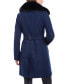 Фото #2 товара Women's Wool Blend Belted Coat