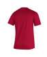 Фото #4 товара Men's Crimson Indiana Hoosiers Sideline Football Locker Practice Creator AEROREADY T-shirt