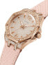 Фото #3 товара Guess Damen Armbanduhr Shimmer 39 mm Voller Strass auf Gehäuse und Zifferblatt Armband Nylon GW0408L3