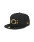 Фото #1 товара Men's Black Cincinnati Reds 2024 Armed Forces Day On-Field 59FIFTY Fitted Hat