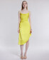 ფოტო #5 პროდუქტის Women's Cowlneck Sleeveless High-Low Midi Dress