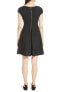 Фото #2 товара Kate Spade New York 296686 Ponte Fiorella Fit & Flare Dress, Size Medium - Black