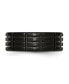 ფოტო #2 პროდუქტის Stainless Steel Brushed Black IP-plated 8mm Grooved Band Ring