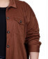 Plus Size Long Sleeve Textured Knit Shirt Jacket