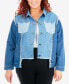 Plus Size Cotton Multi-Wash Denim Jacket