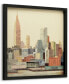Фото #5 товара New York Skyline ABC Dimensional Collage Framed Graphic Art Under Glass Wall Art, 25" x 25" x 1.4"