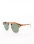 Фото #3 товара New Look core club patterned sunglasses in brown