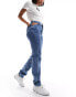 Фото #1 товара Calvin Klein Slim Straight Cut Out Jeans in denim