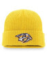 ფოტო #3 პროდუქტის Men's Gold Nashville Predators Core Primary Logo Cuffed Knit Hat