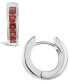 ფოტო #2 პროდუქტის Garnet (1 ct. t.w.) Huggie Hoop Earrings in Sterling Silver (Also Available in Peridot)