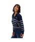 Фото #3 товара Women's Nara Half-Zip Stripe Sweater