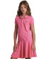 Big Girls Cotton Mesh Short Sleeve Polo Dress