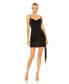 ფოტო #1 პროდუქტის Women's Sequined Cowl Neck Mini Dress