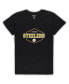 Women's Black, Gold Pittsburgh Steelers Plus Size Badge T-shirt and Pants Sleep Set