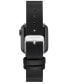 ფოტო #2 პროდუქტის Women's Black Polyurethane Leather Band Compatible with 42mm, 44mm, 45mm, Ultra and Ultra 2 Apple Watch