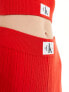 Фото #9 товара Calvin Klein Jeans woven label sweater shorts in red