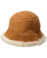 Фото #1 товара Surell Accessories Women's Chestnut Shearling Cloche Women's Brown