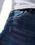 Фото #5 товара ONLY high waist ankle length skinny jeans in dark blue denim