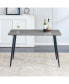 Фото #7 товара Sturdy 4-Seater MDF Dining Table with Modern Design, Easy Assembly