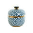 Фото #1 товара Китайская ваза Home ESPRIT Синий Позолоченный Алюминий Фарфор 18,5 x 18,5 x 20 cm