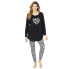 ფოტო #1 პროდუქტის Plus Size 2-Piece Pj Legging Set