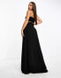 Фото #2 товара TFNC Tall pleated maxi skirt in black