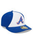 ფოტო #3 პროდუქტის Men's White and Royal Atlanta Braves 2023 City Connect Low Profile 59FIFTY Fitted Hat