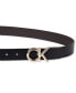 Фото #5 товара Women's Reversible Puffed CK Monogram Buckle Belt