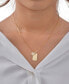 ფოტო #3 პროდუქტის Women's Tag and Cubic Zirconia Heart Pendant Necklace
