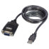 Фото #1 товара Lindy USB RS232 Converter w/ COM Port Retention - Black - 1.1 m - USB Type-A - DB-9 - Male - Male