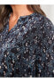 Фото #11 товара LCW Grace Kaçık Yaka Desenli Uzun Kollu Viskon Kadın Bluz